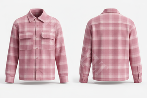 Camisa de Franela a Cuadros con Diseño Personalizado de Alta Calidad para Todas las Temporadas, con Botones y Bolsillos en el Pecho, Casual y Cómoda, de Manga Larga - Product Image 5