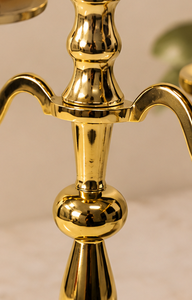 Modern Gold Candelabra 3 Arms Candle Jar Holder Wedding Centerpieces Glass Decorative Stand Home <b>Decoration</b> for Dinner Wedding - Product Image 6