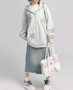 Sudaderas con capucha Y2K para hombre y mujer, chaquetas con cremallera de estilo estético, sudadera extragrande estilo grunge, moda punk - Product Image 4