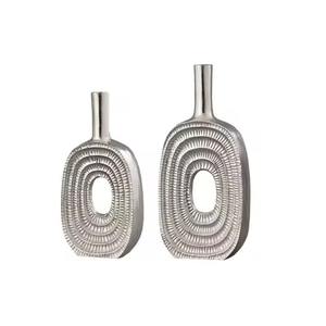 Vase décoratif en métal, centre de table élégant pour arrangement floral, accessoire pour la décoration d'événements - Product Image 5