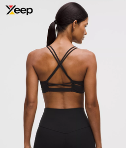 XEEP High Quality Women Yoga Sports <b>Bra</b> XC-SB-168 Solid Simple Breathable Adjustable <b>Straps</b> Removable Pads High Support Quick - Product Image 2
