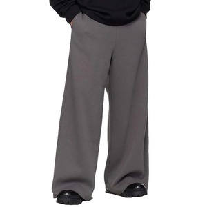 Custom 450 GSM Corduroy Mid Vintage Oversized <b>Stacked</b> Sweatpants Thick Wide Leg Flared Acid Wash Patch Embroidery Streetwear - Product Image 2