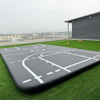 Tapis de gymnastique gonflable pour la gymnastique, le cheerleading, le yoga, l'entraînement, en PVC durable avec pompe pour la maison, la salle de sport et l'extérieur