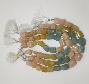 Cuentas Sueltas de Aguamarina Natural en Forma de Gota, Hilo de 16 Pulgadas para Hacer Collares y Pulseras - Product Image 3