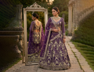Colección Exclusiva de Lehenga Choli para Fiestas y Bodas, Estilo Bollywood Navratri, Vestido Indio de Seda para Mujer, Corte Ajustado, Venta al Por Mayor - Product Image 1