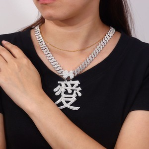 Colgante de Lujo de Plata de Ley 925 con Diamantes y Moissanita Personalizado de Personaje, Estilo Hiphop para Raperos, Joyería de Moda, ¡Gran Venta! - Product Image 2