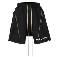 Shorts Cargo Homme Décontracté Léger Respirant à Logo Personnalisé, Taille Élastique, Double Fermeture Éclair Large, Style Urbain Estival