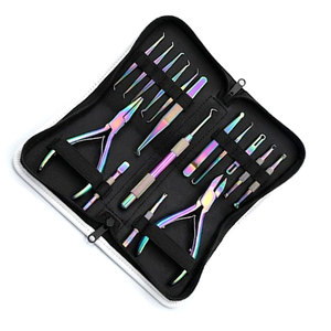 Kit Profesional de Herramientas de Acero Inoxidable para Extensiones de Cabello, Herramientas de Instalación de Anillos Micro, Juego Completo para Aplicación de Extensiones de Cabello - Product Image 3