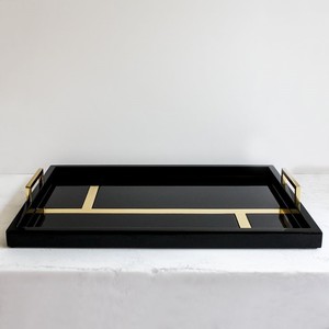 Bandeja para Servir Hielo de Metal Negro Premium, Moderna, Antiadherente, Ecológica, con Diseño Floral, Linea Exports Inc LE-F11119 - Product Image 5