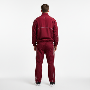 Ensemble de survêtement 2 pièces pour homme 2026 : short et veste de jogging personnalisés en mélange de coton écologique à séchage rapide, avec fermeture éclair, en polyester - Product Image 1