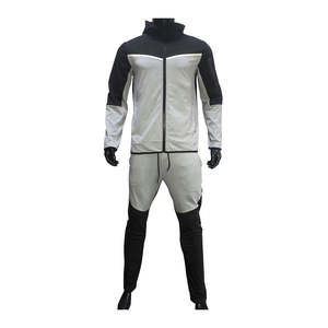 Conjunto de Sudadera con Cremallera y Parches para Hombre, Estilo Casual de Otoño, Nuevo Conjunto de Dos Piezas con Cuello Alto y Pantalones Deportivos - Product Image 4