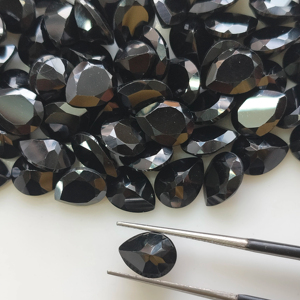 Natural Black Spinel 9x7MM Pear Cut Best Quality Loose Gemstone for Jewelry Making <b>Red</b> Mountain Gems in - Product Image 3