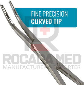 Pinzas Hemostáticas Precisas Kelly con Bloqueo, Pinza de Sujeción Plateada, Manual, Recta/Curva, Acero Inoxidable - Product Image 5