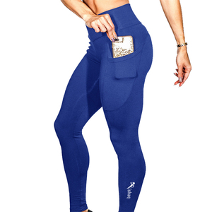 Leggings de yoga pour femmes à taille haute élastique avec poche - Product Image 4