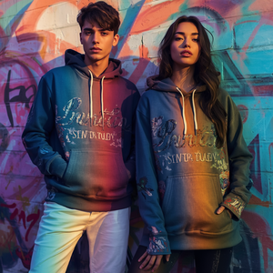 Sudadera con Capucha Bordada 100% Algodón, Unisex, Casual, con Impresión Digital y Personalización OEM ODM - Product Image 1