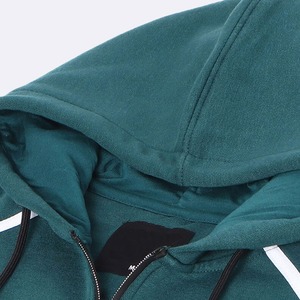 Sweat à capuche zippé pour homme 100% coton avec poche, respirant et écologique - Product Image 4