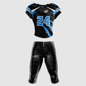 ชุดยูนิฟอร์มอเมริกันฟุตบอลคุณภาพสูง ผลิตจากโพลีเอสเตอร์ระบายอากาศได้ดี พร้อมดีไซน์ที่ปรับแต่งได้สำหรับผู้ชาย - Product Image 1