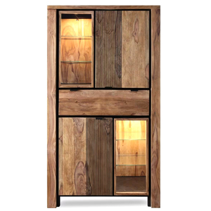 Modern Eco-friendly Luxury Modern Wooden <b>Wardrobe</b> Cabinet Solid Wood Doors Freestanding Bedroom Furniture School Hospital Dining - Product Image 3