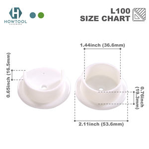 <b>Plastic</b> White Wardrobe Closet Rod Holder - Product Image 6