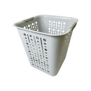Cesto de Ropa Sucia de Plástico de Gran Capacidad con Tapa Tejida, Contenedor de Almacenamiento Portátil para Lavandería - Product Image 6