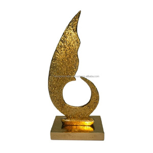 Escultura decorativa de aluminio con acabado dorado para decoración del hogar, escultura de Metal, artículos de regalo Diwali - Product Image 5