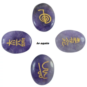 Meilleure qualité en gros Sodalite guérison Reiki ensemble haute-poli Agate pierre naturelle énergie gravé pierre précieuse pierre artisanat vente - Product Image 2