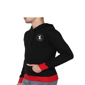 Sudadera con capucha para hombre, estilo hip hop, informal, deportiva, con cremallera y rayas, para gimnasio y uso urbano - Product Image 2