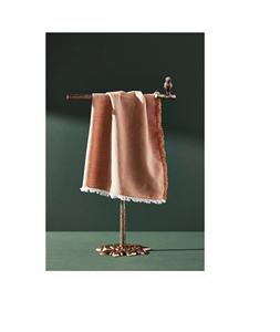 ที่แขวนผ้าขนหนูทองเหลืองงานฝีมือประณีต ให้ลุคหรูหราและจัดเก็บผ้าขนหนูได้อย่างมีประสิทธิภาพในพื้นที่ตกแต่งอย่างสวยงาม - Product Image 1