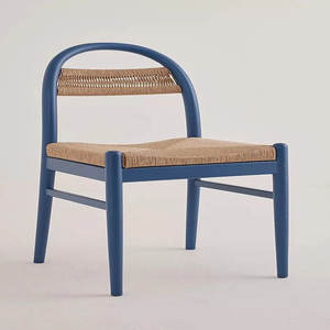 เก้าอี้รับประทานอาหารไม้สักทำมือสไตล์มินิมอลสุดหรูสำหรับขายส่งเฟอร์นิเจอร์บ้าน - Product Image 1