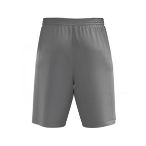 Ensemble de maillot de basket-ball unisexe blanc sans manches à col en V et short gris respirant, anti-humidité, séchage rapide, 100 % polyester - Product Image 2