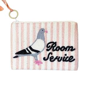 Stylish Luxury Embroidery Design Pink Beaded Bride Small <b>Wallet</b> Bag With High Quality beaded design Trendy Look For <b>Girl</b> - Product Image 3