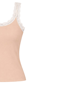 Débardeur Femme Personnalisé en Coton avec Dentelle, Coupe Ajustée, Sans Manches, Style Décontracté d'Été, Doux, Respirant, Quotidien et Basique - Product Image 2