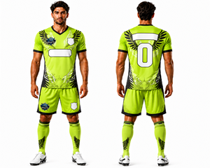Nuevo Conjunto de Uniforme de Fútbol Atlético, Equipación de Fútbol Premium con Pantalones Cortos Cómodos para Entrenamiento y Partidos de Liga - Product Image 1
