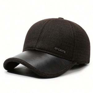 Gorra de Béisbol Gruesa y Cálida de Piel Sintética para Hombre, Modelo 2025, para Deportes y Uso en Exteriores en Invierno - Product Image 6