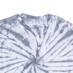 <b>Men's</b> <b>Tie</b>-Dye Short Sleeve O-Neck T-Shirt Regular Fit Casual Woven Fabric Blue <b>Black</b> Pattern Design - Product Image 3