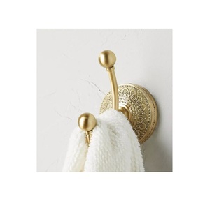 Crochets muraux en laiton finis à la main, élégants et décoratifs, support de rangement durable pour la maison, le bureau et la salle de bain - Product Image 6