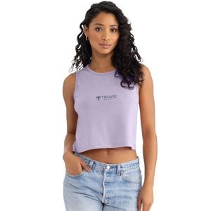 Women Festival Cropped Tank Custom Sleeveless <b>Crop</b> <b>Top</b> Soft Cotton Breathable Summer Casual Fashion Concert Wear Wholesale - Product Image 1