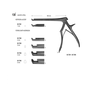 Punzón Kerrison de 130 Grados y 180 mm |   Instrumento Quirúrgico de Acero Inoxidable para Neurocirugía y Cirugía de Columna Vertebral |   Perforador óseo de precisión - Product Image 5