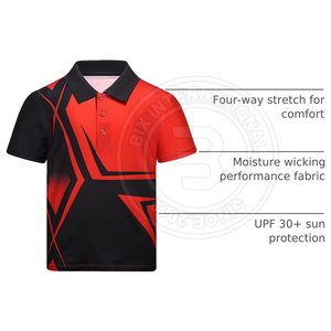 Vêtements de sport à séchage rapide, polos de golf pour jeunes golfeurs, matière flexible, entraînement sur le terrain, camps sportifs - Product Image 4