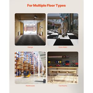 Male Garage Floors Transition <b>Edge</b> Kit 15 PCS Sturdy <b>Black</b> PP Interlocking Modular Floor Edging Slip-Resistant Easy Assembly - Product Image 6