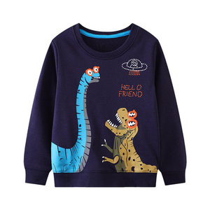Sudadera de Forro Polar para Bebé con Estampado de Animales de Dibujos Animados, Manga Larga, Estilo Coreano, con Botones en el Hombro, 100% Algodón Orgánico - Product Image 3