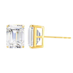 Pendientes Clásicos de Moissanita Chapados en Oro para Mujer Starpire Jewels, Diseño de Joyería Fina de Lujo, Estilo Elegante y Atemporal - Product Image 4