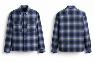 Chemise en flanelle à carreaux 100 % haute qualité, boutonnée avec poches, confortable pour l'hiver, style décontracté, vente en gros - Product Image 2