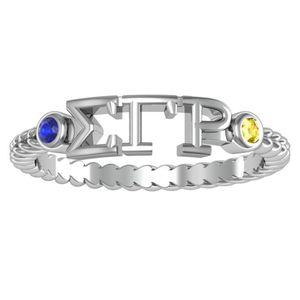 Sigma Gamma Rho Sterling Silver <b>Ring</b> R002 <b>Women</b> Greek Letter Sorority Jewelry Elegant Polished Finger <b>Ring</b> College Graduation - Product Image 1