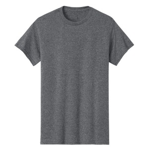 Black Custom Men's T-Shirts Short Sleeve O-Neck Cotton Worsted Fabric Front Logo Formal Style Loose Fit Anti-Pilling Summer Wear - Product Image 6