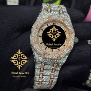 นาฬิกาเพชรหรู Pahal Jewels ตัวเรือนสแตนเลสทรง Tonneau ขนาด 40 มม. ระบบควอตซ์อนาล็อก สายรัดแบบพับเรืองแสง สำหรับทั้งชายและหญิง - Product Image 1