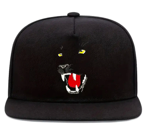 Casquettes de baseball unisexes personnalisées en sergé avec broderie animale, ajustables, vente en gros - Product Image 6