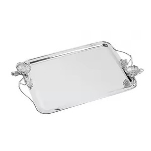 Plateau de service de qualité supérieure, rectangulaire, en acier inoxydable durable, à vendre - Product Image 2