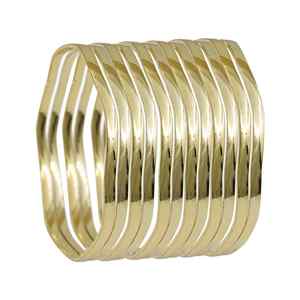 Wholesale 14K18K24K <b>Gold</b> Brass 3 MM Plain Zig Zak <b>Bangles</b>, Indo-Western <b>Bangles</b>, Fashion <b>Bangles</b> <b>Gold</b> Filled Jewelry Oro Joyeria - Product Image 2