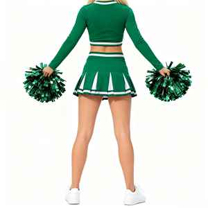 ชุดเชียร์ลีดเดอร์ Solid Traders Flash Cheer Performance Wear ผลิตจากโพลีเอสเตอร์ 100% พิมพ์ลายดิจิทัล ทรงยืดหยุ่น สวมใส่สบาย สำหรับผู้หญิง - Product Image 3